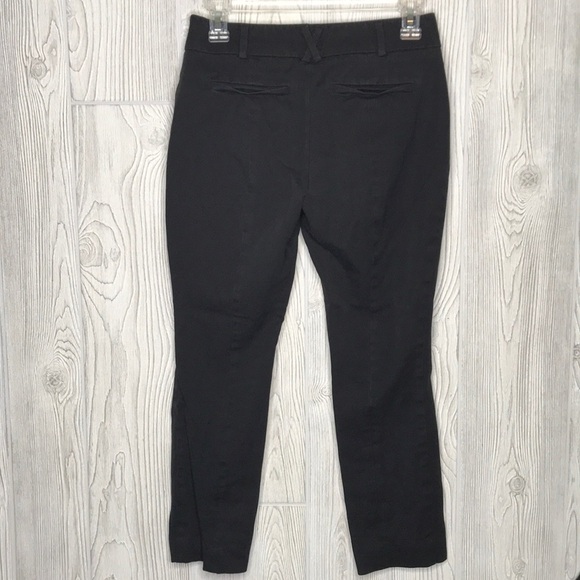 Anthropologie The Essential SLIM Black Pants Crop - Picture 2 of 7